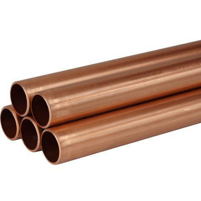 C10400 C10500 C10700 EN H62 H65 H68 Tube droit en métal sans soudure/tuyau en cuivre OD 1/2 "3/4" Tubes ronds en cuivre