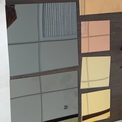 430 BA 304 Surface de miroir Plaque en acier inoxydable poli pour la construction de bâtiments