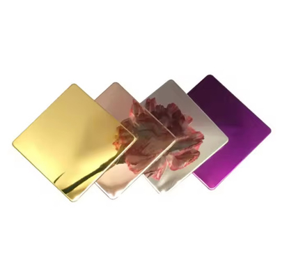 Plaque en acier inoxydable poli de qualité de luxe avec surface réfléchissante pour la conception architecturale